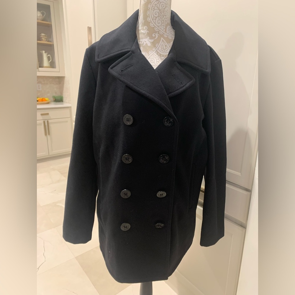 Scott Men's Elegant Black Peacoat - Picture 3 of 11